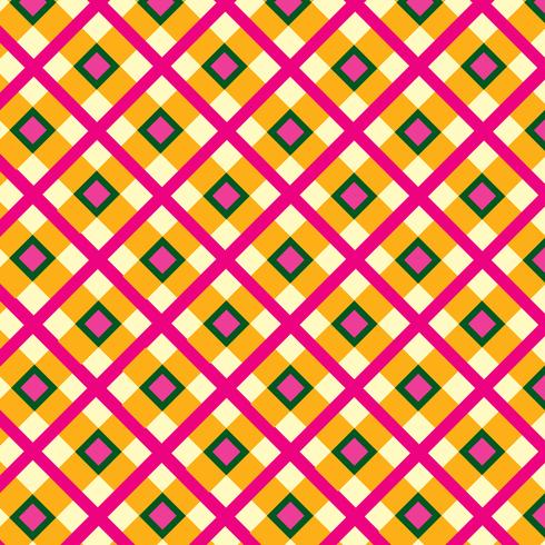 Fabric ornament. Seamless tartan pattern Square geometric background vector