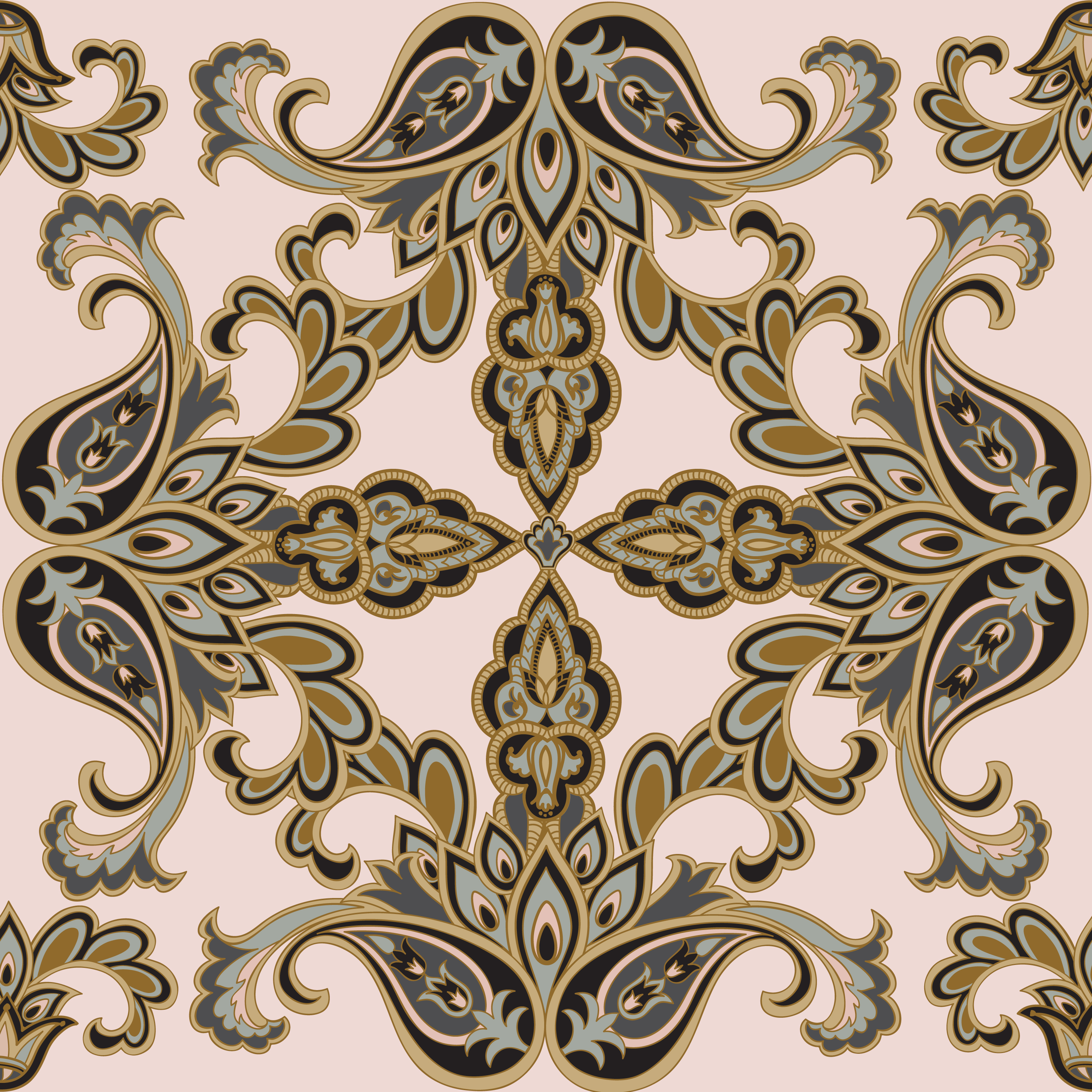Download Floral seamless pattern. Flower background. Floral ...
