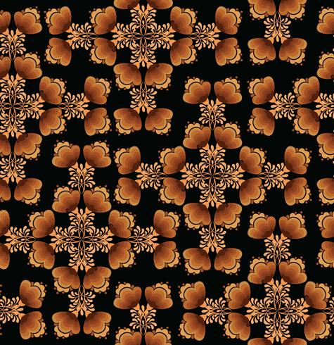 Patrón transparente floral remolino. Fondo ornamental en el estilo ruso. vector