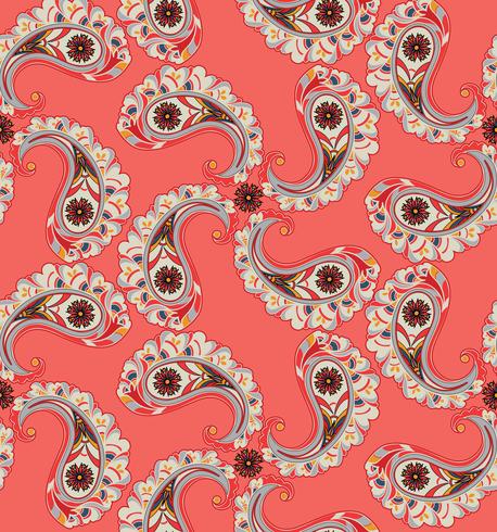 Floral seamless background. Oriental ornament. Flower pattern. vector