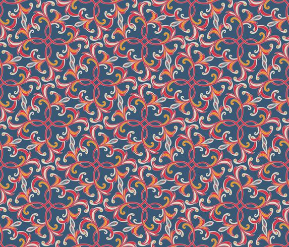 Floral seamless background. Oriental ornament. Flower pattern. vector