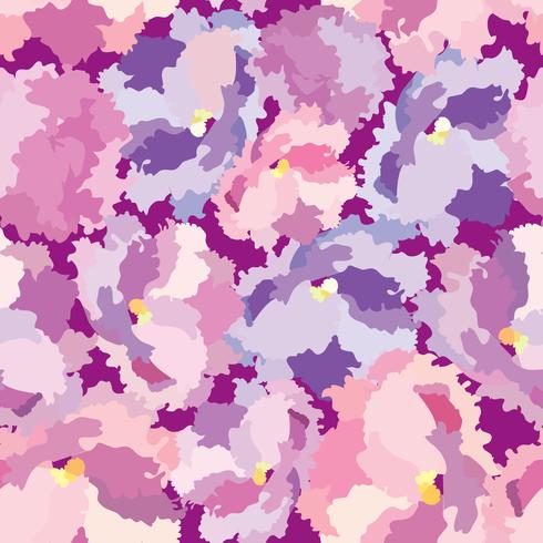 Abstract floral dot Flower petal seamless pattern Swirl floral texture vector