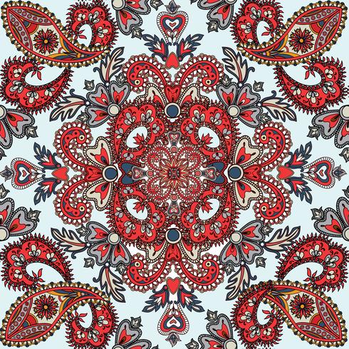 Floral seamless background. Oriental ornament. Flower pattern. vector