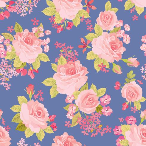 Floral seamless pattern. Flower background. Garden texture vector