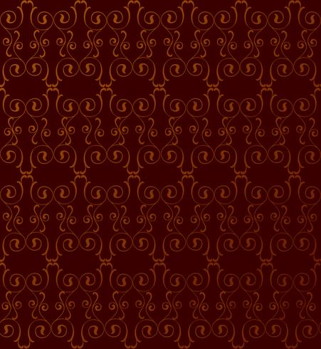 Abstract seamless pattern. Retro swirl line ornament. vector
