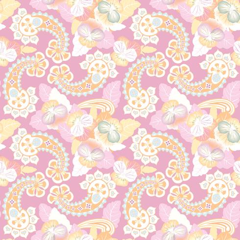 Floral seamless pattern. Oriental texture. Flower ornament vector