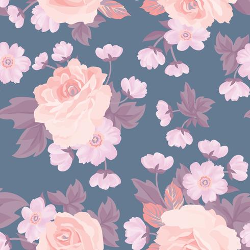 Floral Seamless Pattern Flower Background Garden Texture Download Free Vectors Clipart Graphics Vector Art