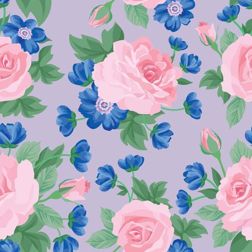 Floral seamless pattern. Flower background. Garden texture vector