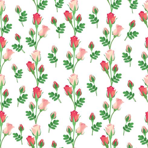 Floral seamless pattern. Flower background. Flourish garden texture vector