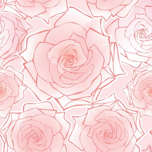 Floral seamless pattern. Flower background. Flourish garden texture vector