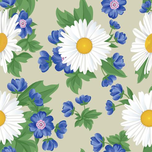 Floral seamless pattern. Flower background. Flourish garden vector