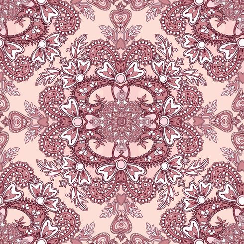 Floral seamless background. Oriental ornament. Flower pattern. vector