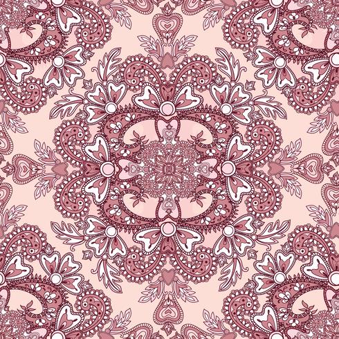 Fondo floral sin fisuras Adorno oriental. Patrón de flores. vector