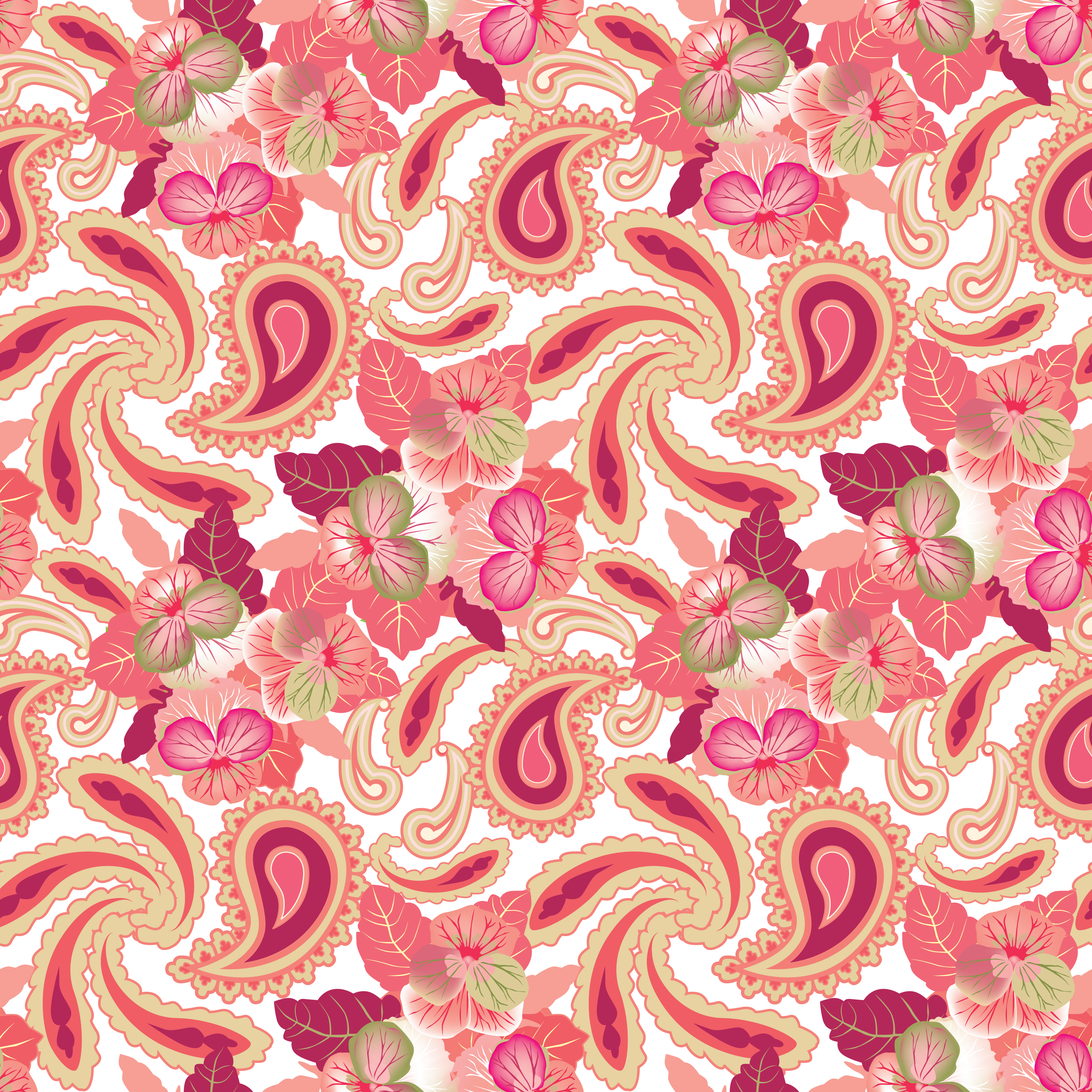 Floral seamless pattern. Oriental texture. Flower ornament 524481