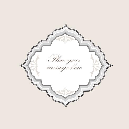 Vintage frame. Calligraphic design element. vector