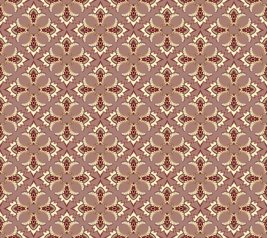 Seamless flower pattern Abstract floral ornament. Oriental fabric texture vector