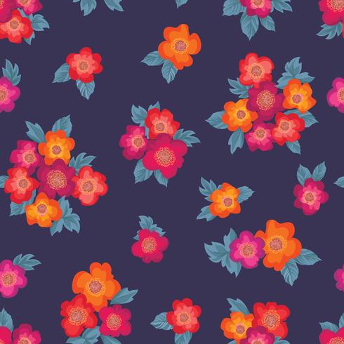 Floral seamless pattern. Flower background. Garden ornament vector