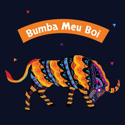 Bumba Meu Boi diseño vectorial vector