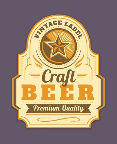 Retro label design vector