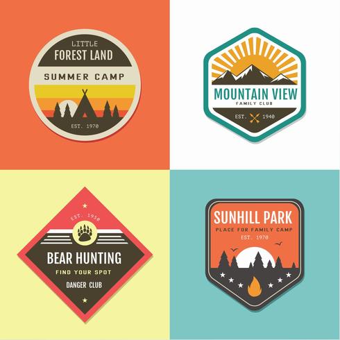 Retro Badges Vector