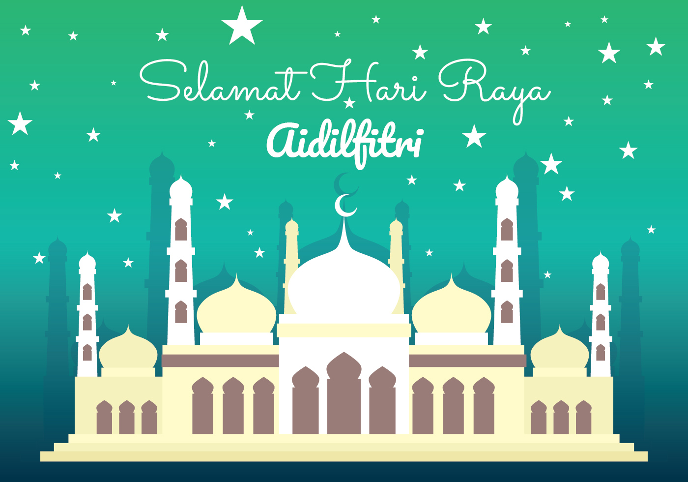 Hari Raya Background Vector Hari Raya Haji Design Clipart Free