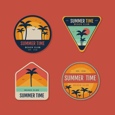 Vector de insignias retro