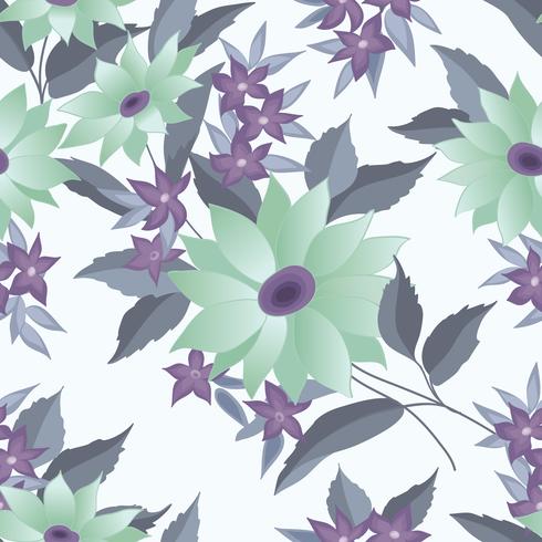 Floral seamless stylish pattern. Spring flower background vector