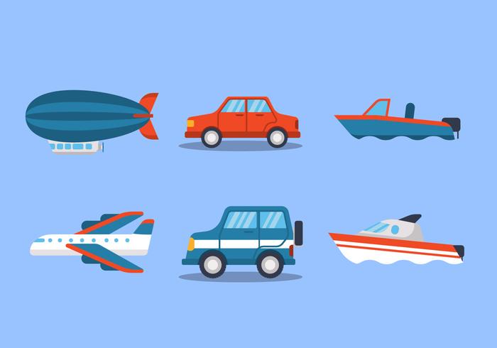 Transportation Set vector