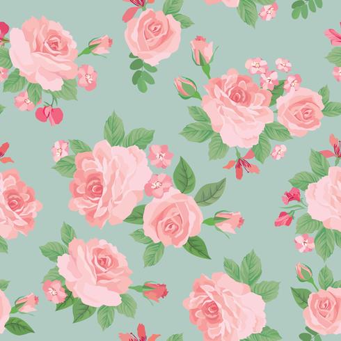 Floral seamless pattern. Flower background. Garden texture vector