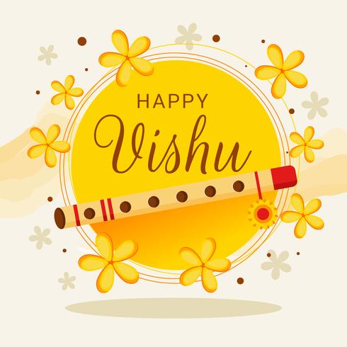 Happy Vishu vector