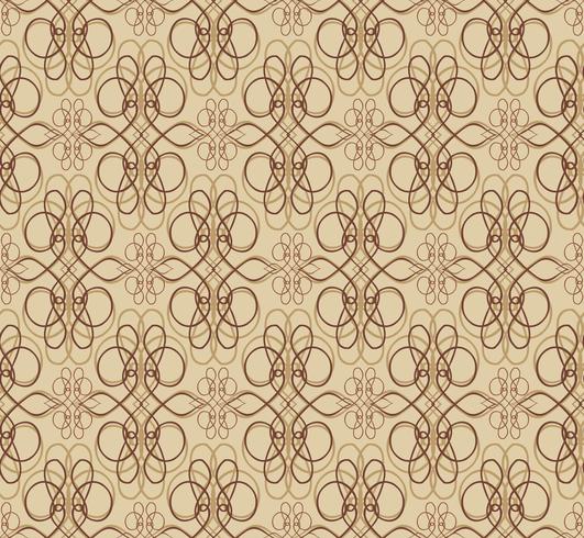 Swirl floral pattern. Abstract ornament. Brocade seamless background vector