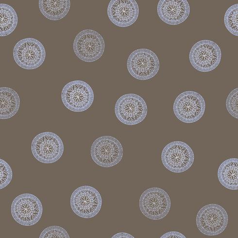 Abstract geometric pattern. Floral circle oriental ethnic background. vector