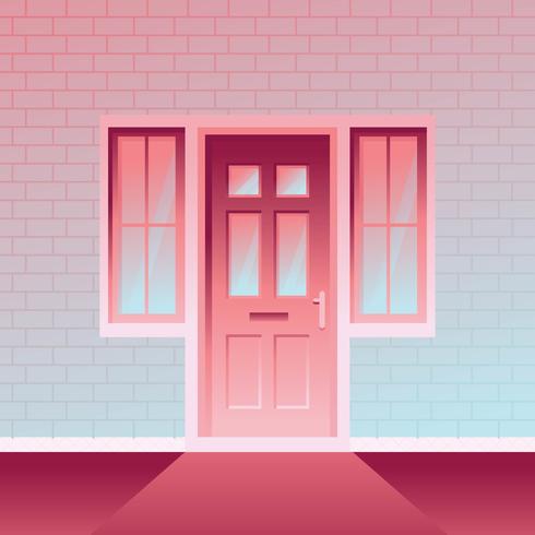 Gradient Door vector