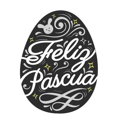 Feliz Pascua Typography 524852 Vector Art at Vecteezy