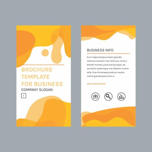 Liquid Design Brochure vector