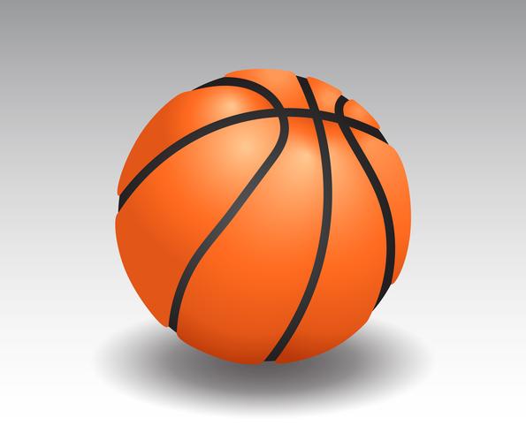 Realistic Basketball vector