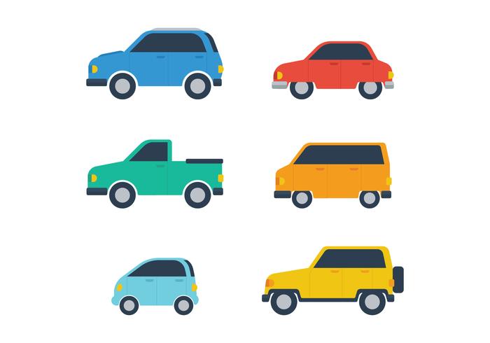 Set de coche vector