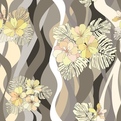 Floral seamless pattern. Flower background. Flourish garden texture vector