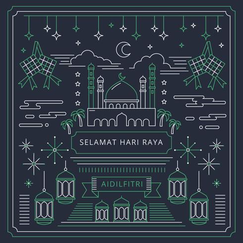 Hari Raya Vector