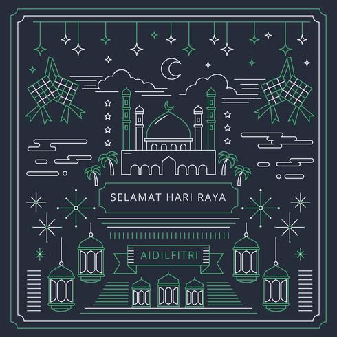 hari raya vector