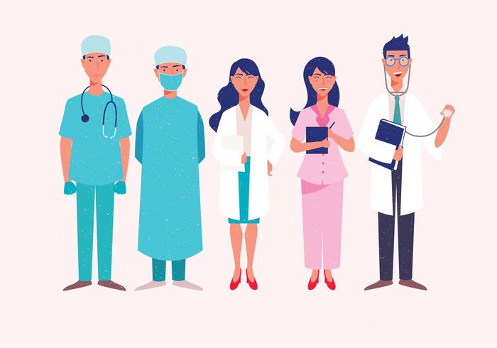 Healthcare Doctor Characters vector