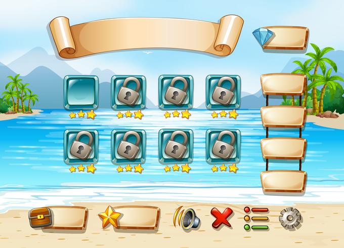 Game template vector