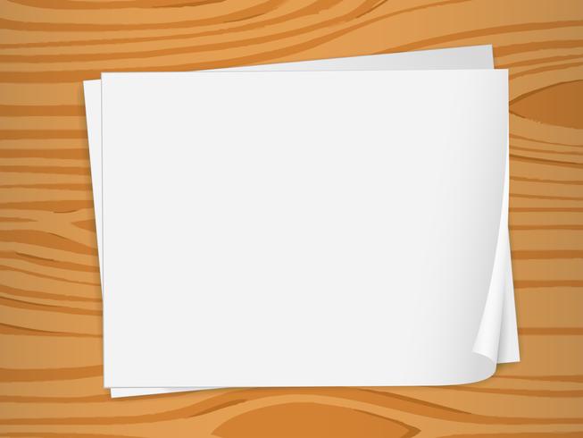 Empty sheets of bondpaper vector