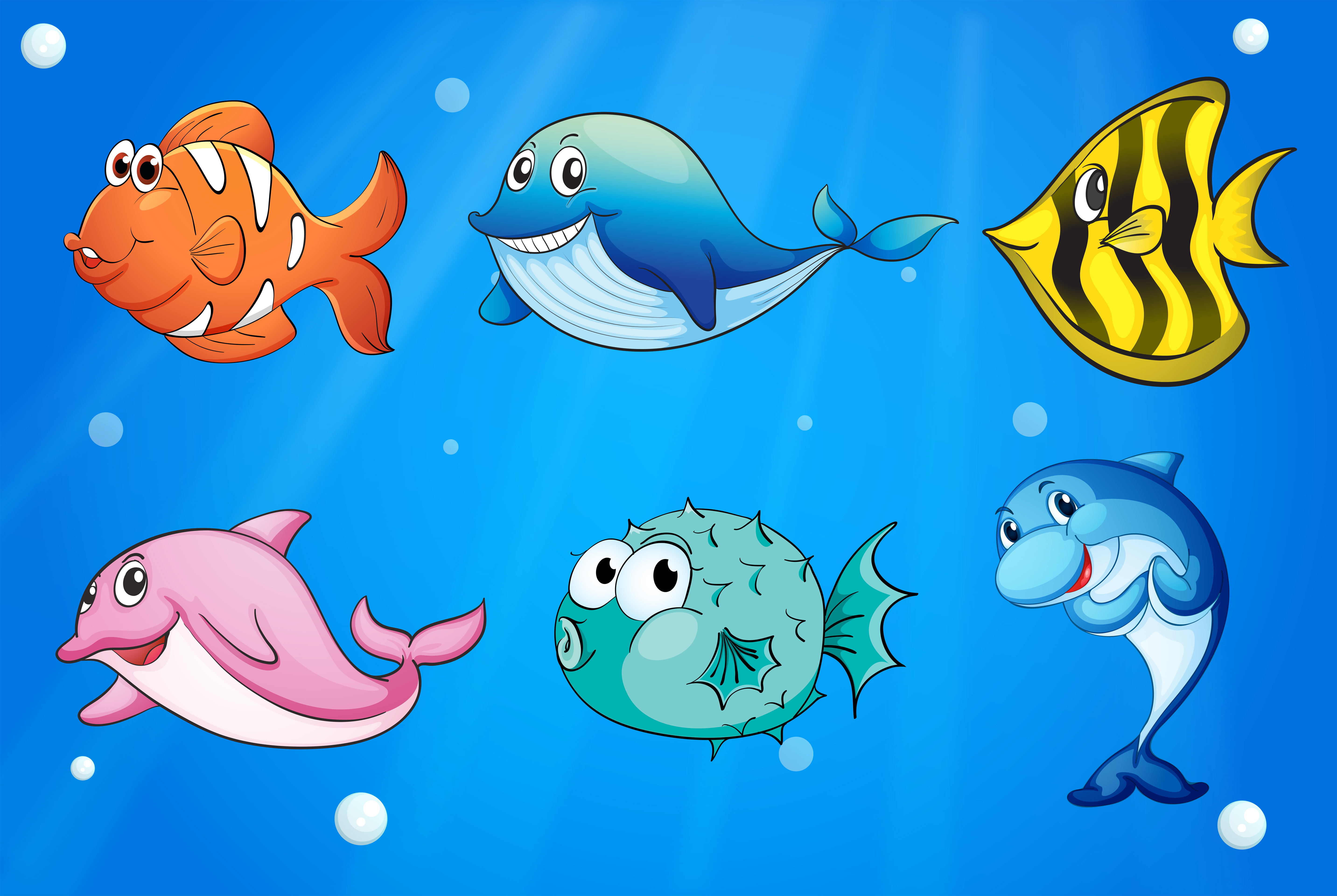 Download Colorful and smiling fishes under the sea - Download Free ...