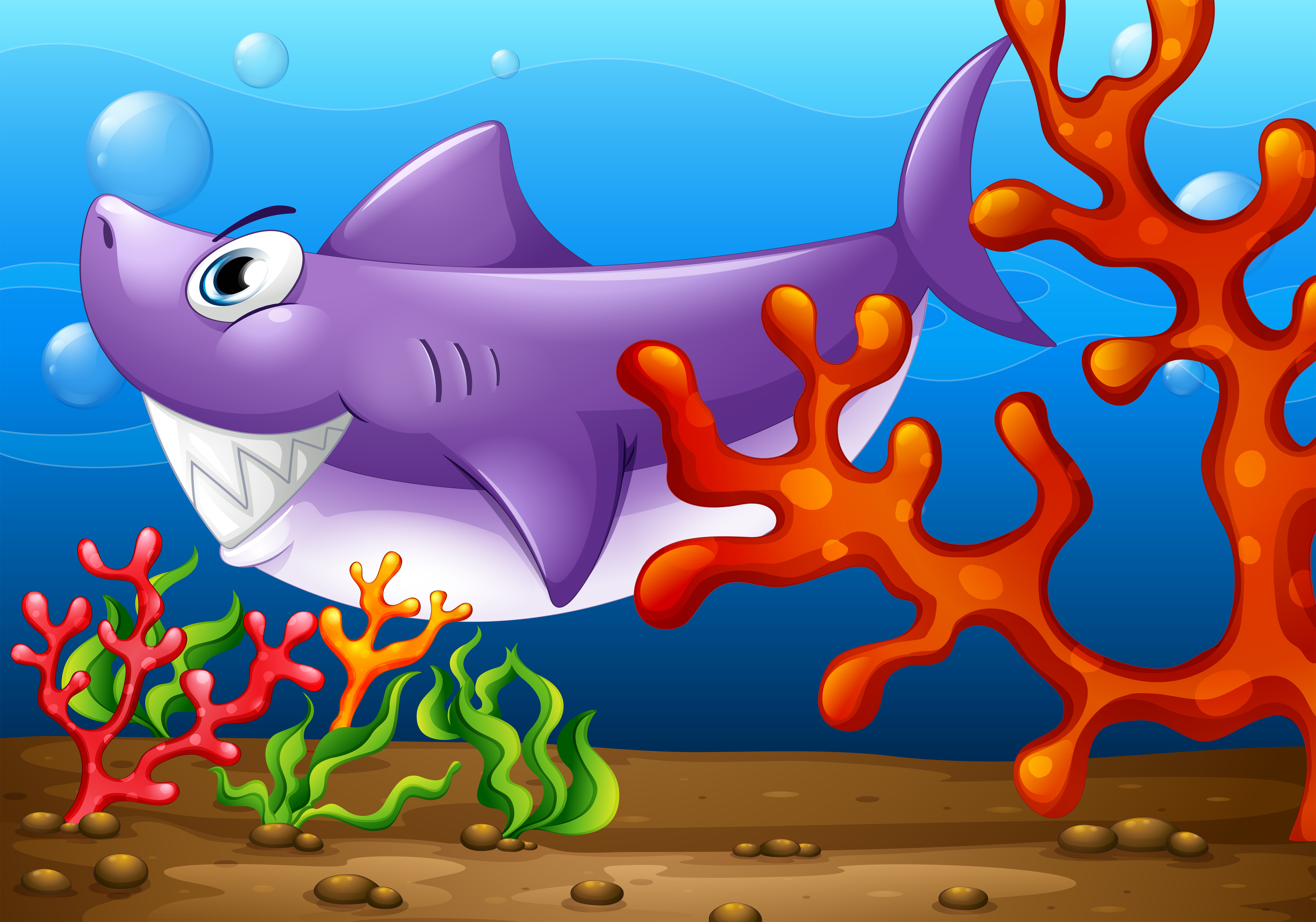 Download A big fish under the sea - Download Free Vectors, Clipart Graphics & Vector Art