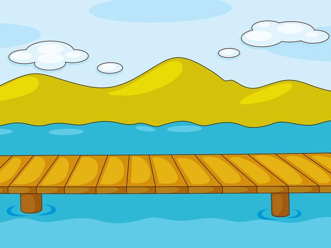 Empty pier vector