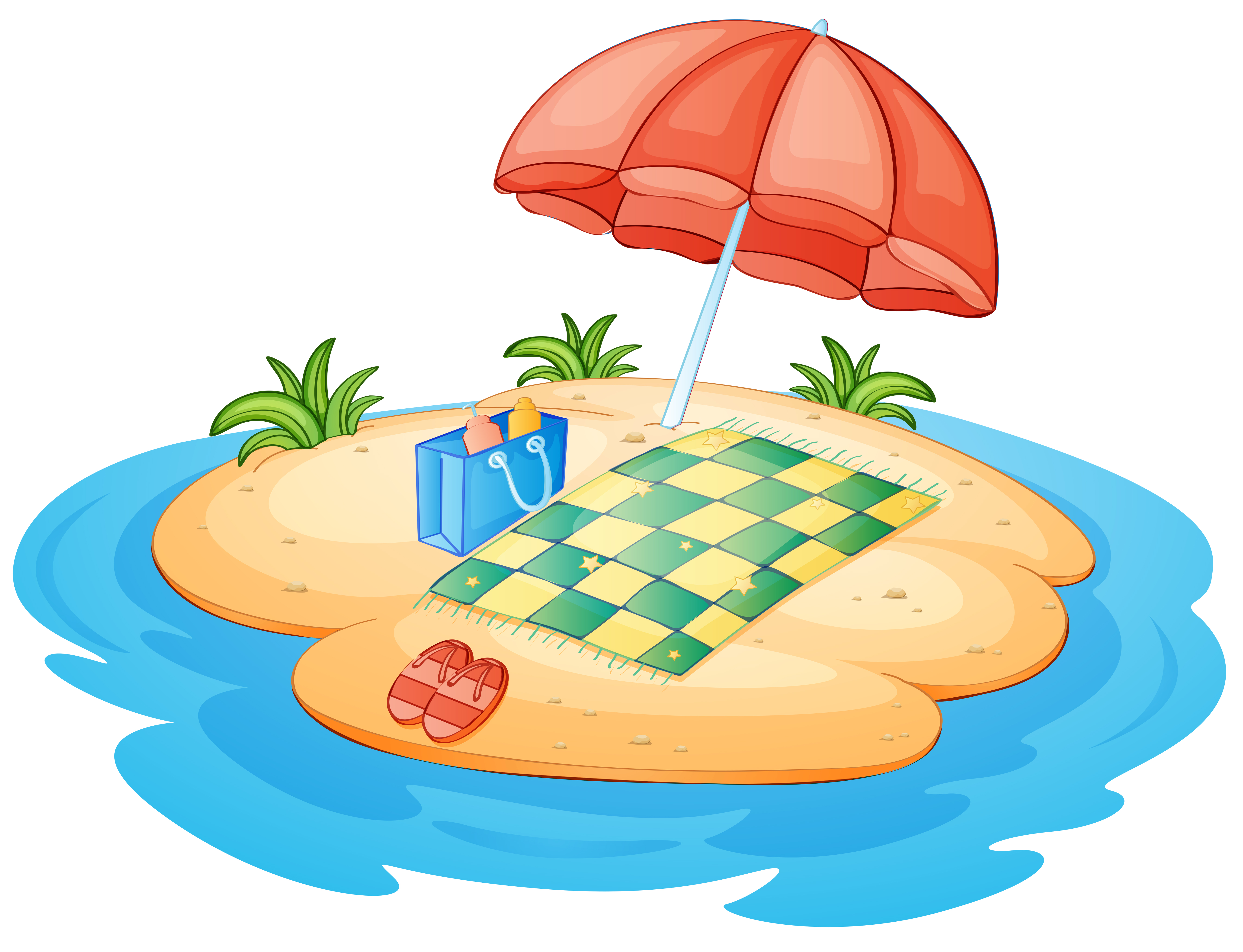 Beach Blanket Clipart