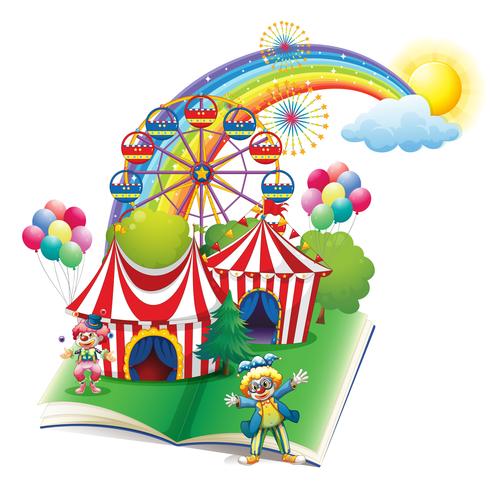 A storybook about the carnival vector