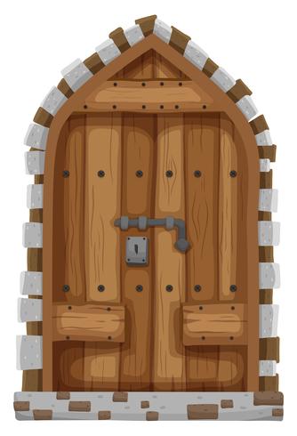 Medieval style of window vector