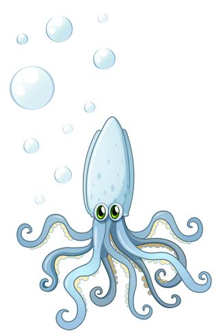 Un pulpo vector